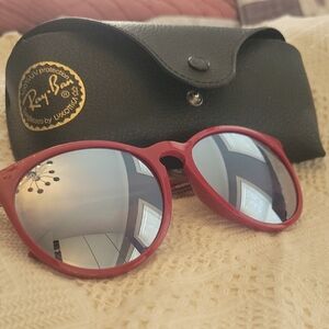 Ray-Ban Red Sunglasses with Black Case